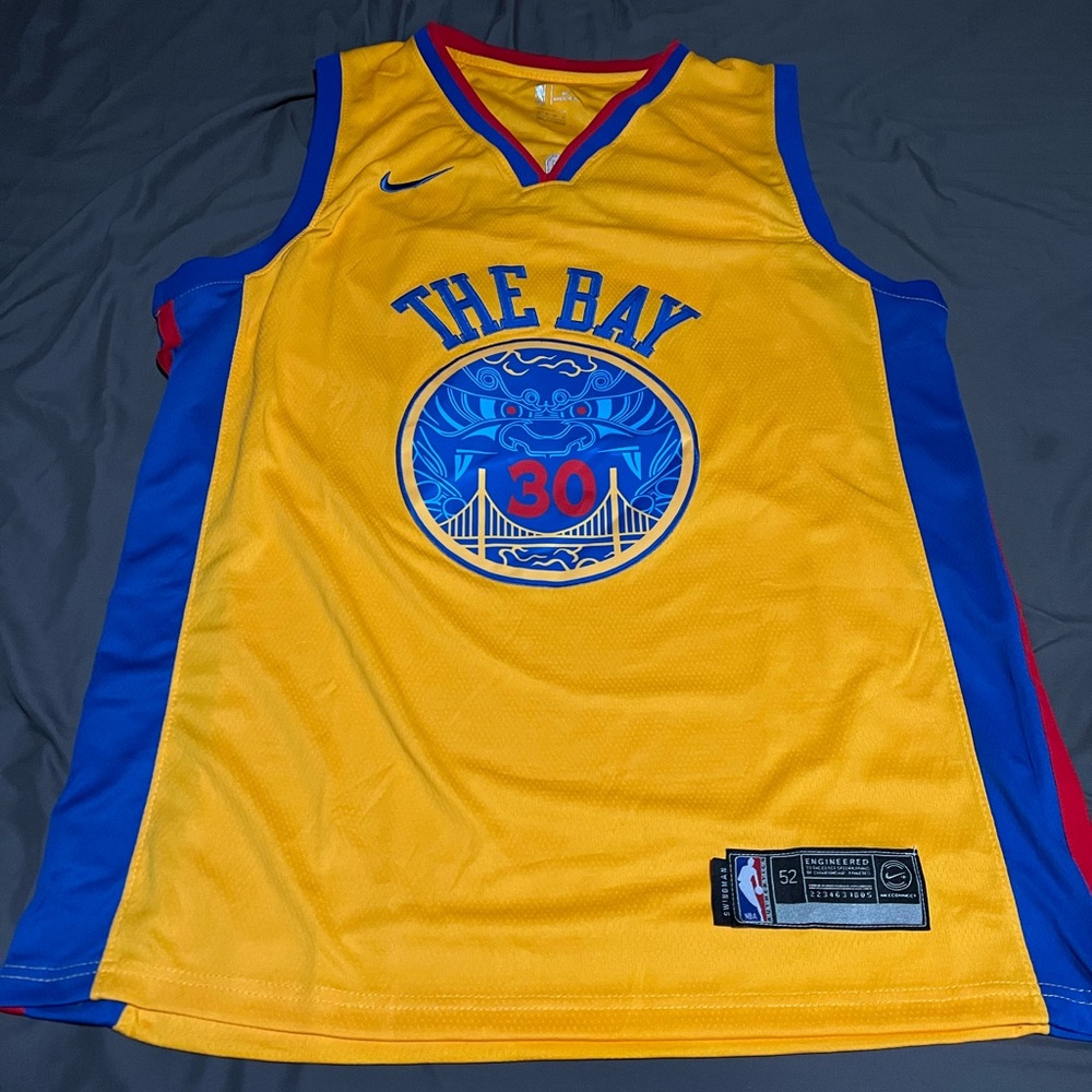 Warriors Stephen Curry #30 City Edition Jersey Mens XL